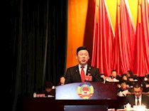 区政协主席陈廷剑在二届四次会议上作报告