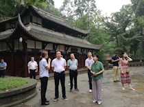 乐山市政协考察组来足学习交流