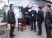 区政协副主席陈仲伦督查疫情防控工作